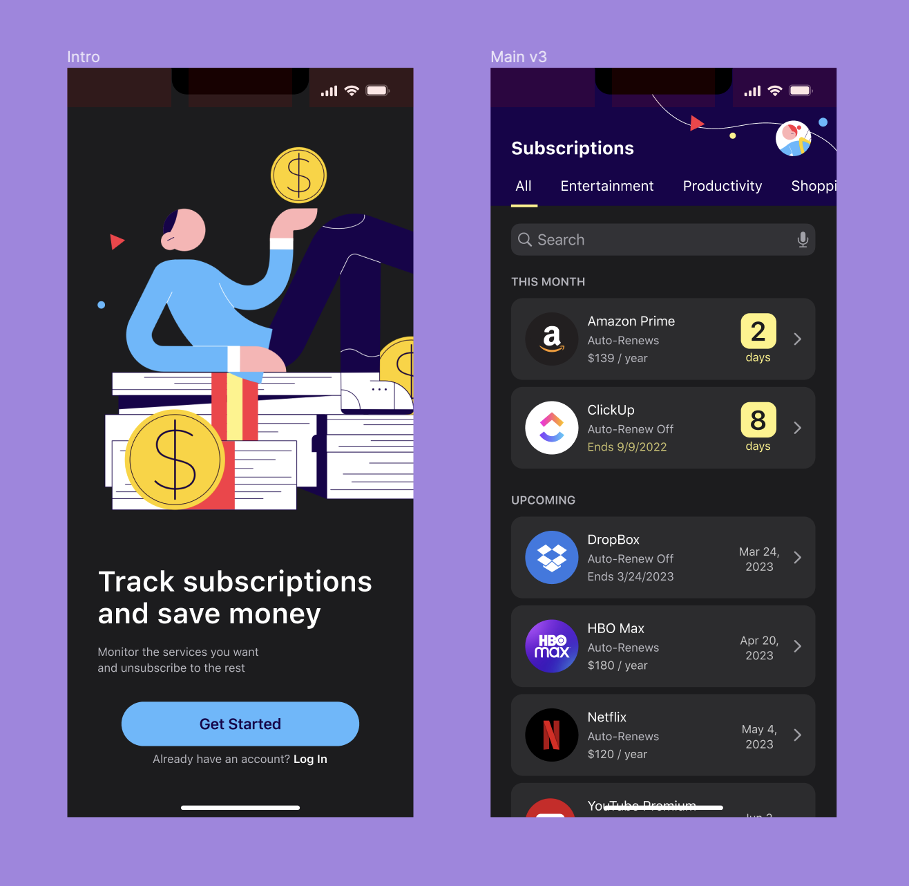 Mobile UI Design
